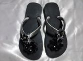 Chinelo decorado com Fita