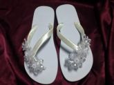 Chinelo decorado com Fita