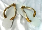 Chinelo Decorado com Strass