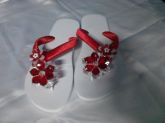 Chinelo decorado com Fita